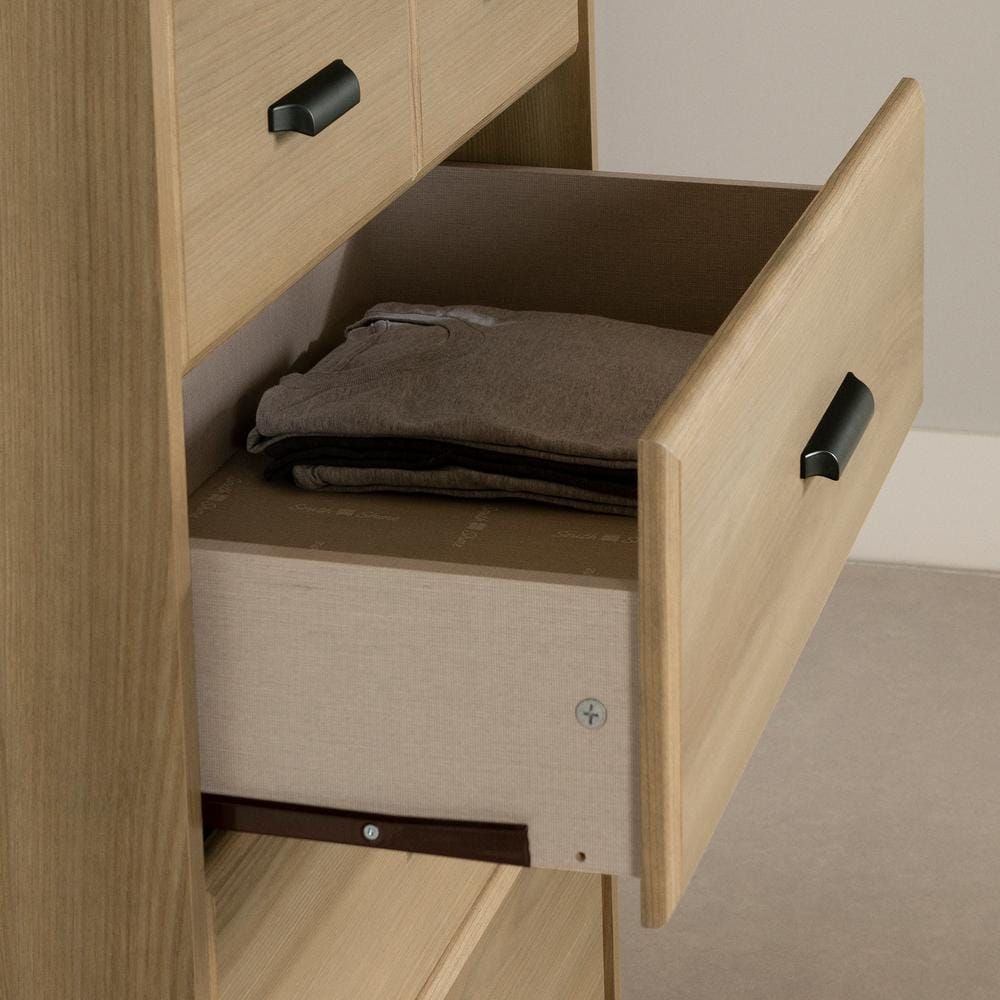 Versa Weathered Oak Vertical 5-Drawer Chest