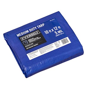 12 ft. W x 10 ft. L Blue General Purpose Tarp