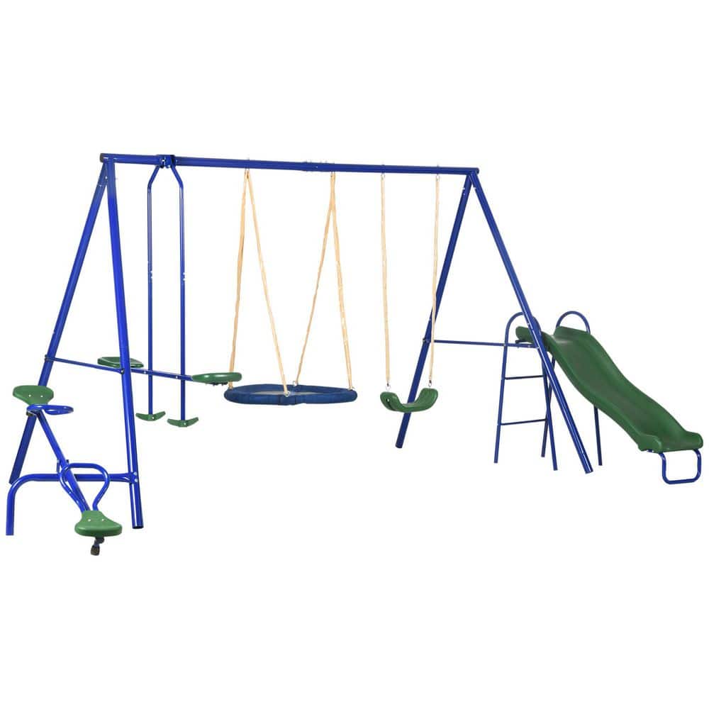 Outdoor 5 in 1 Heavy-Duty A-Frame Stand Swing Set for Kids price history on PriceWatchPro