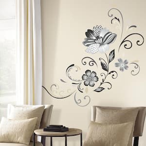 RoomMates Scroll Branch Foil Leaves Peel and Stick Wall Decal RMK1799SCS -  The Home Depot