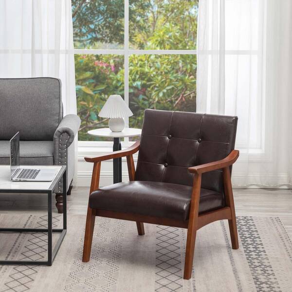 Convenience Concepts Take a Seat Natalie Espresso Faux Leather