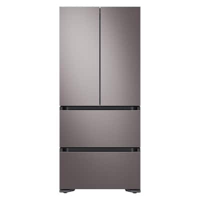 17.3 cu. ft. Smart Kimchi and Specialty 4-Door French Door Refrigerator in Platinum Bronze