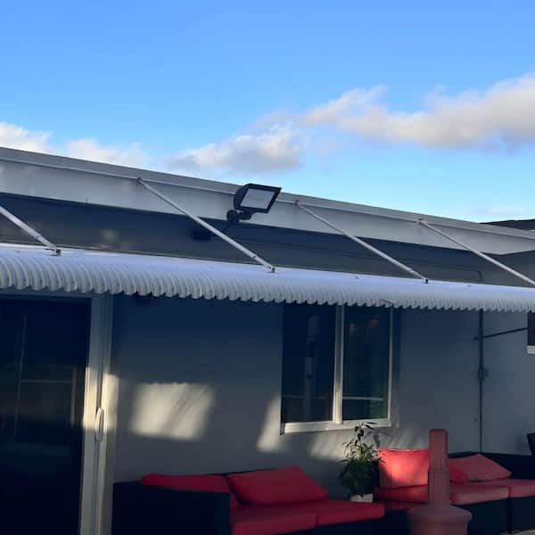 750-Watt equivalent 18000 Lumen 120° Brown Integrated LED 5000K Dusk-to-Dawn Outdoor Flood Light, ETL Listed 2-Pack