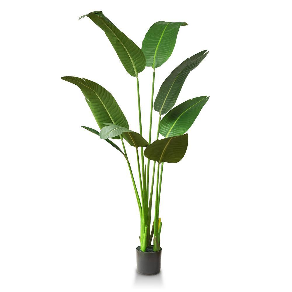 Eternal Paradise 60" Potted Bird of Paradise Artificial Floor Plant
