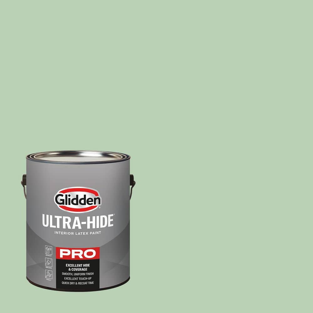 Glidden Ultra-Hide 1 gal. PPG1130-4 Lime Taffy Ultra Flat Interior ...