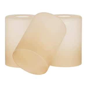 Villa 5.5 in. Brown Frosted Glass Cylindrical Pendant/Sconce/Vanity Shade with 1.625 in. Neckless Fitter (3-Pack)
