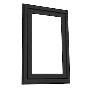 30 in. x 60 in. Elite Euro Black Exterior and White Interior Double-Pane Vinyl Tilt/Turn Window with Right Inward Swing