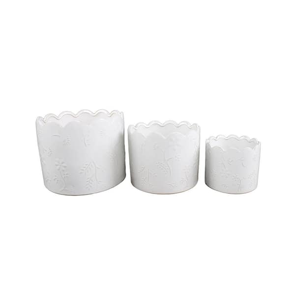Set of 3 Scallop Wild Flower
