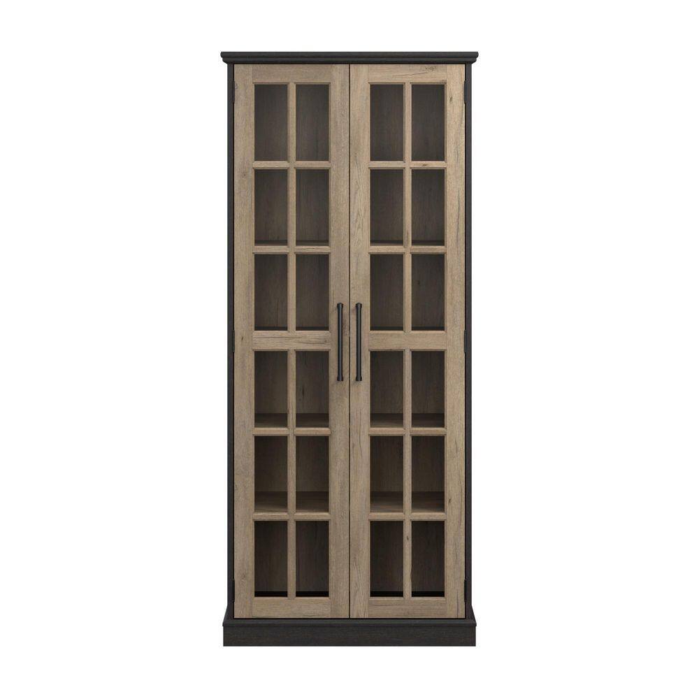Bush Furniture Westbrook Curio Accent Cabinet front view
