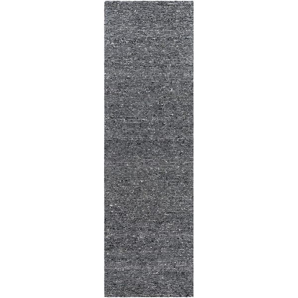Livabliss Passion Charcoal Cottage 3 ft. x 10 ft. Indoor Area Rug