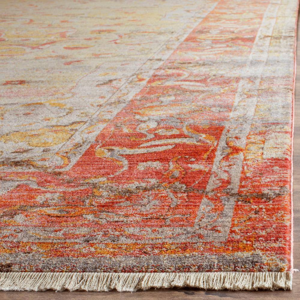 Elysian Saffron & Cream 2'2" x 6' Runner Synthetic Rug