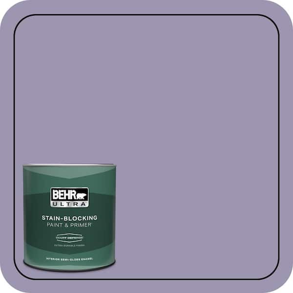 BEHR ULTRA 1 qt. #S570-4 Night Music Extra Durable Semi-Gloss Enamel Interior Paint & Primer