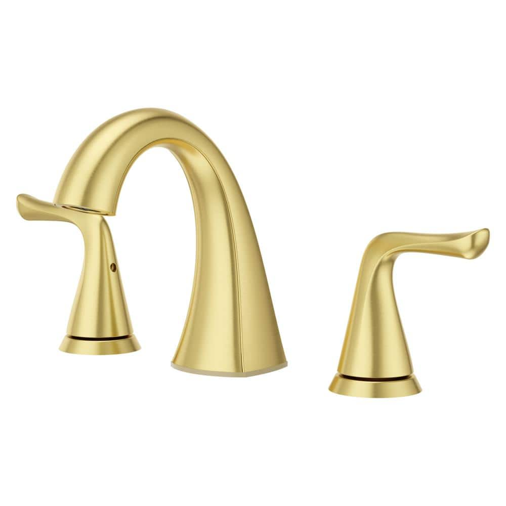 Pfister Willa 8 in. Widespread 2-Handle Bathroom Faucet in Brushed Gold ...