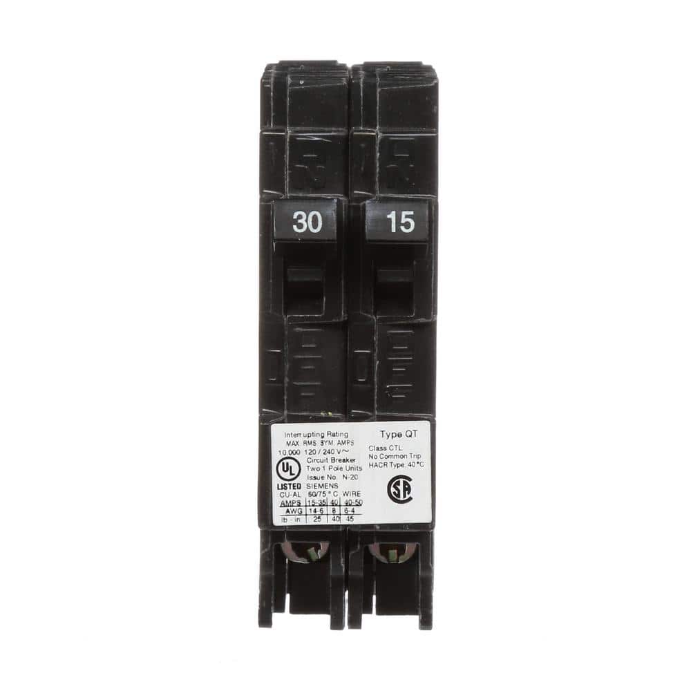 30/15 Amp Single-Pole Duplex Circuit Breaker price history on PriceWatchPro