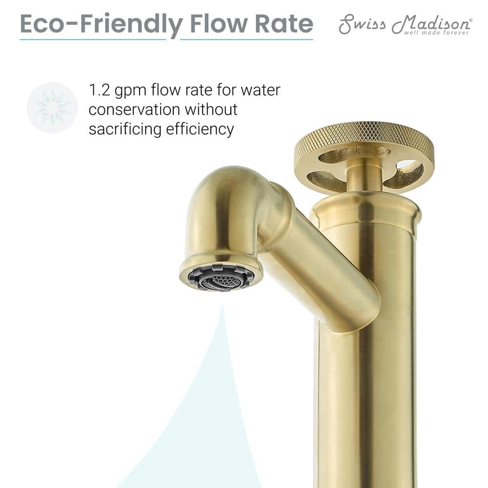 Avallon Brushed Gold Single-Handle Bathroom Faucet