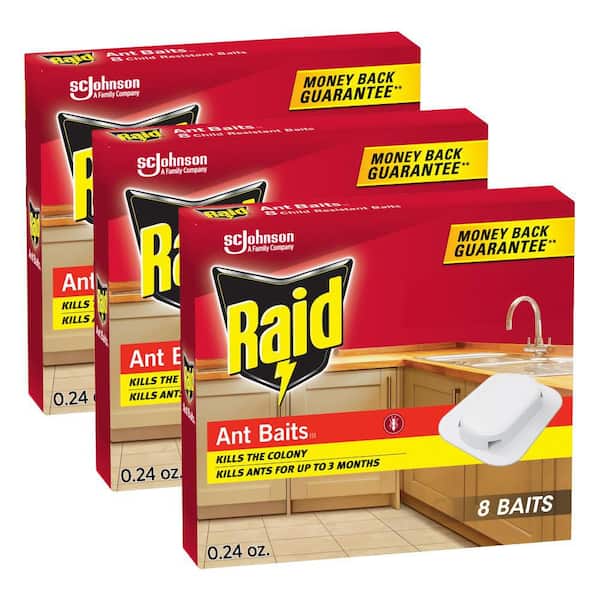 0.24 oz. Ant Baits Indoor Ant Killer, 8 Baits (3-Pack)