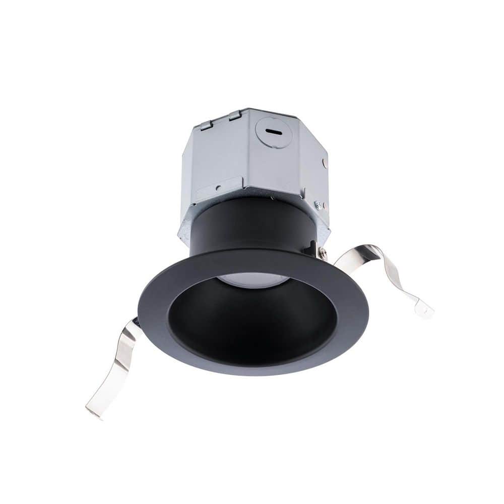 Black Aluminum 4in LED Round Recessed Light Kit