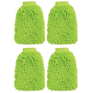 Microfiber Fingers Dusting and Cleaning Mitt (4-Pack)