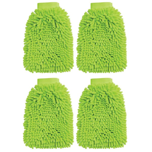 Libman Microfiber Fingers Dusting and Cleaning Mitt (4-Pack)