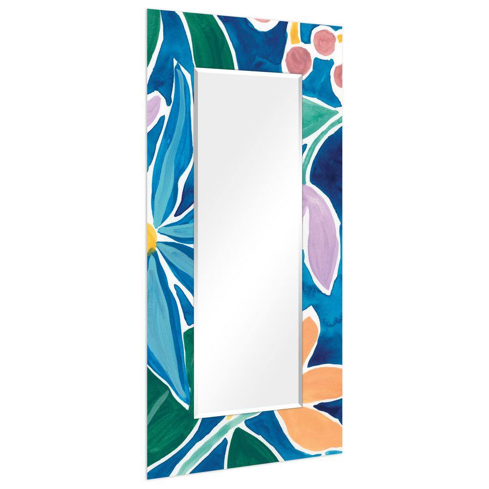 Elysian Paradise 72" x 36" Frameless Tempered Glass Art Mirror