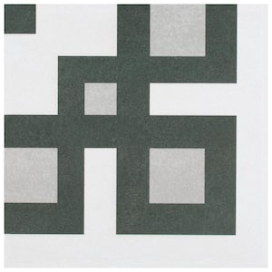Twenties Corner 7-3/4 in. x 7-3/4 in. Ceramic Floor and Wall Take Home Tile Sample