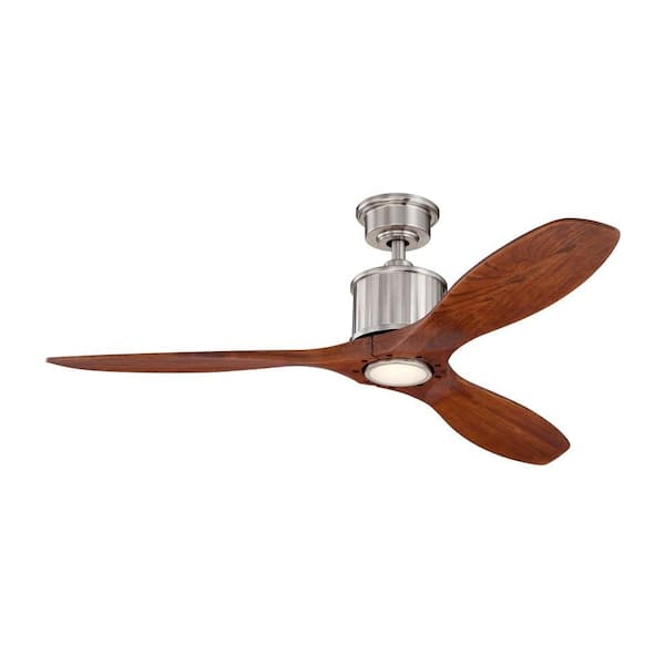 Home Decorators Collection Reagan LED II 52 in. Brushed Nickel Ceiling Fan