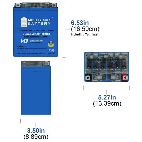 Batterie au gel CITB14-B2, 12V/14 AH, +pôle gauche, YB14-B2 DIN 51414, 12  Volt Batteries gel, Batteries GEL, Batteries & Accessoires, Pièces  Scooter, Moto, Maxiscooter, Cyclo et Vélo