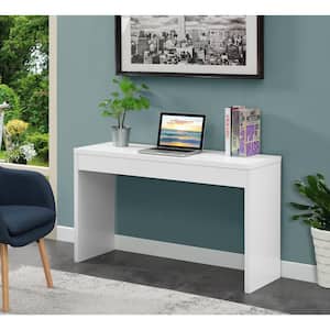 Northfield 48 in. White Rectangle Wood Console Table