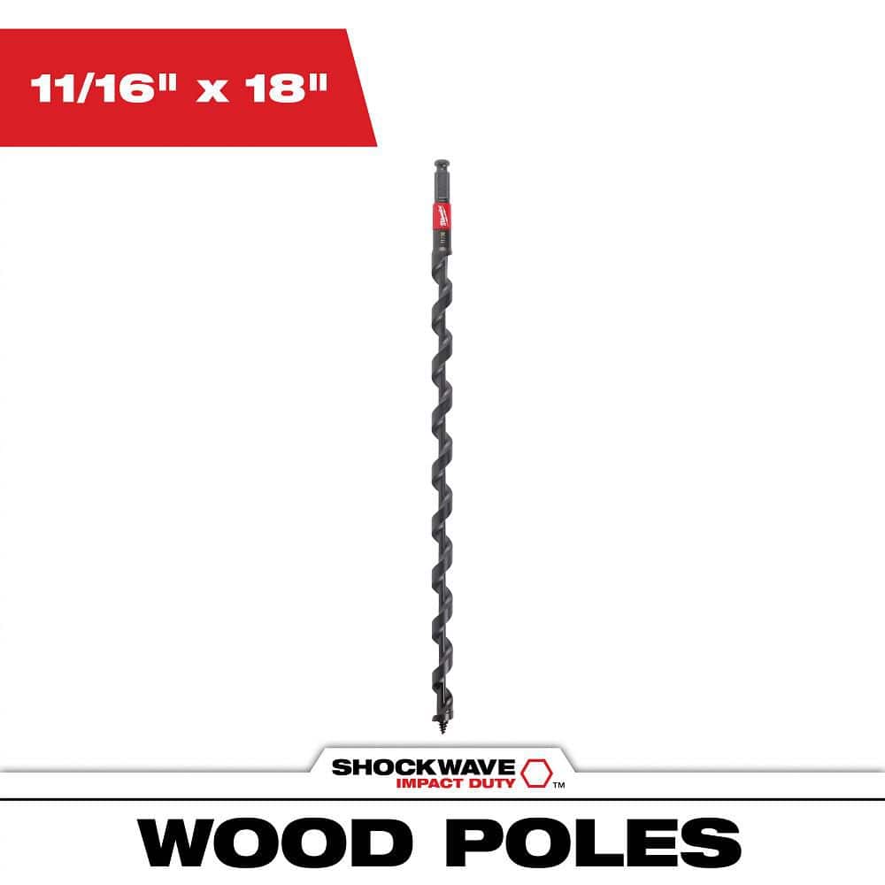 11/16 in. x 18 in. Shockwave Lineman's Impact Auger Bit price history on PriceWatchPro
