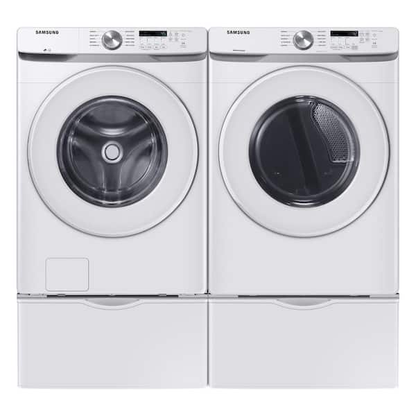 Samsung - 7.5 cu. ft. Stackable Vented Electric Dryer with Sensor Dry in White