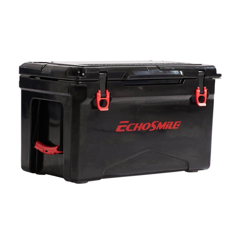 EchoSmile EchoSmile 40 qt. Rotomolded Cooler in Black and Red TER ...