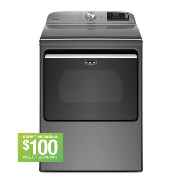 Maytag 7.4 cu. ft. 240Volt Metallic Slate Smart Capable Electric Dryer