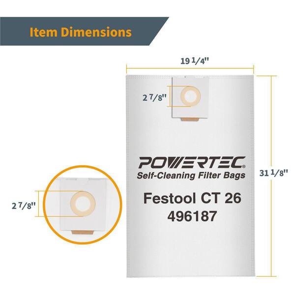 thumbnail image 2 of FESTOOL CT 22 Replacement Filter Bags 2 of 9