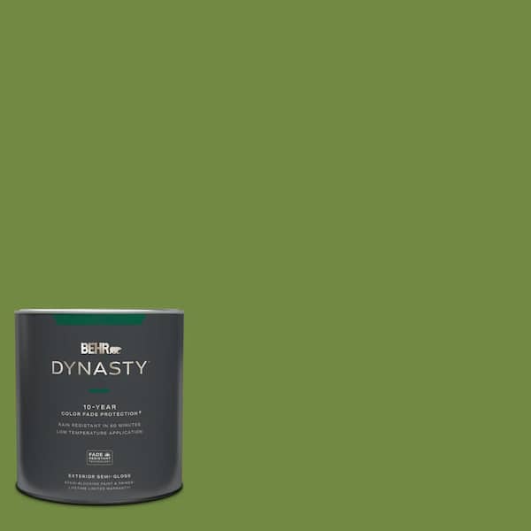 BEHR DYNASTY 1 qt. #MQ4-44 Green Dynasty Semi-Gloss Exterior Stain-Blocking Paint & Primer