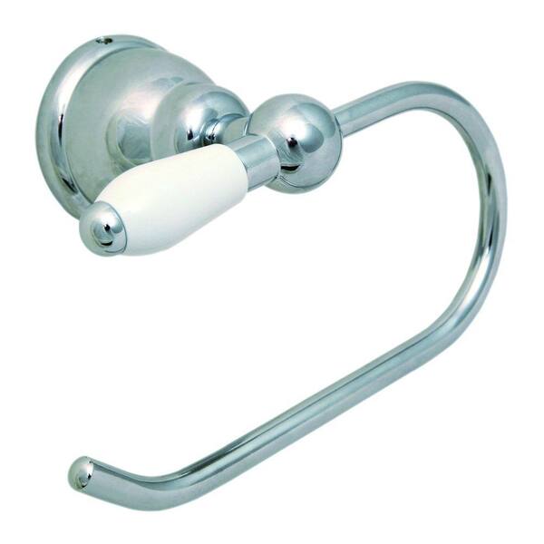 Design House Westmoor Single Post Toilet Paper Holder in Polished Chrome