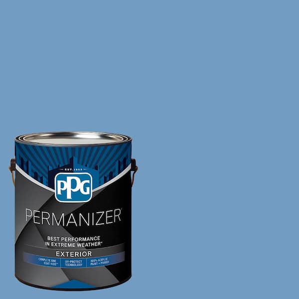 PERMANIZER 1 gal. PPG1161-4 Blue Promise Semi-Gloss Exterior Paint