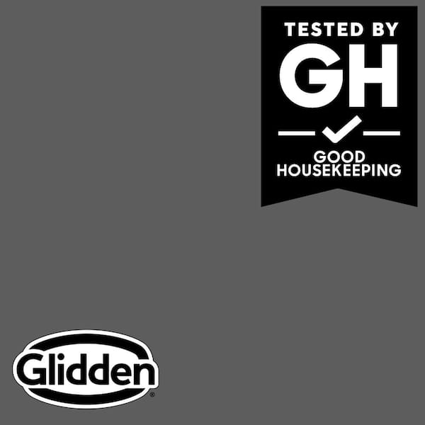 Glidden Premium 1 qt. PPG1001-6 Knight's Armor Semi-Gloss Interior Latex Paint