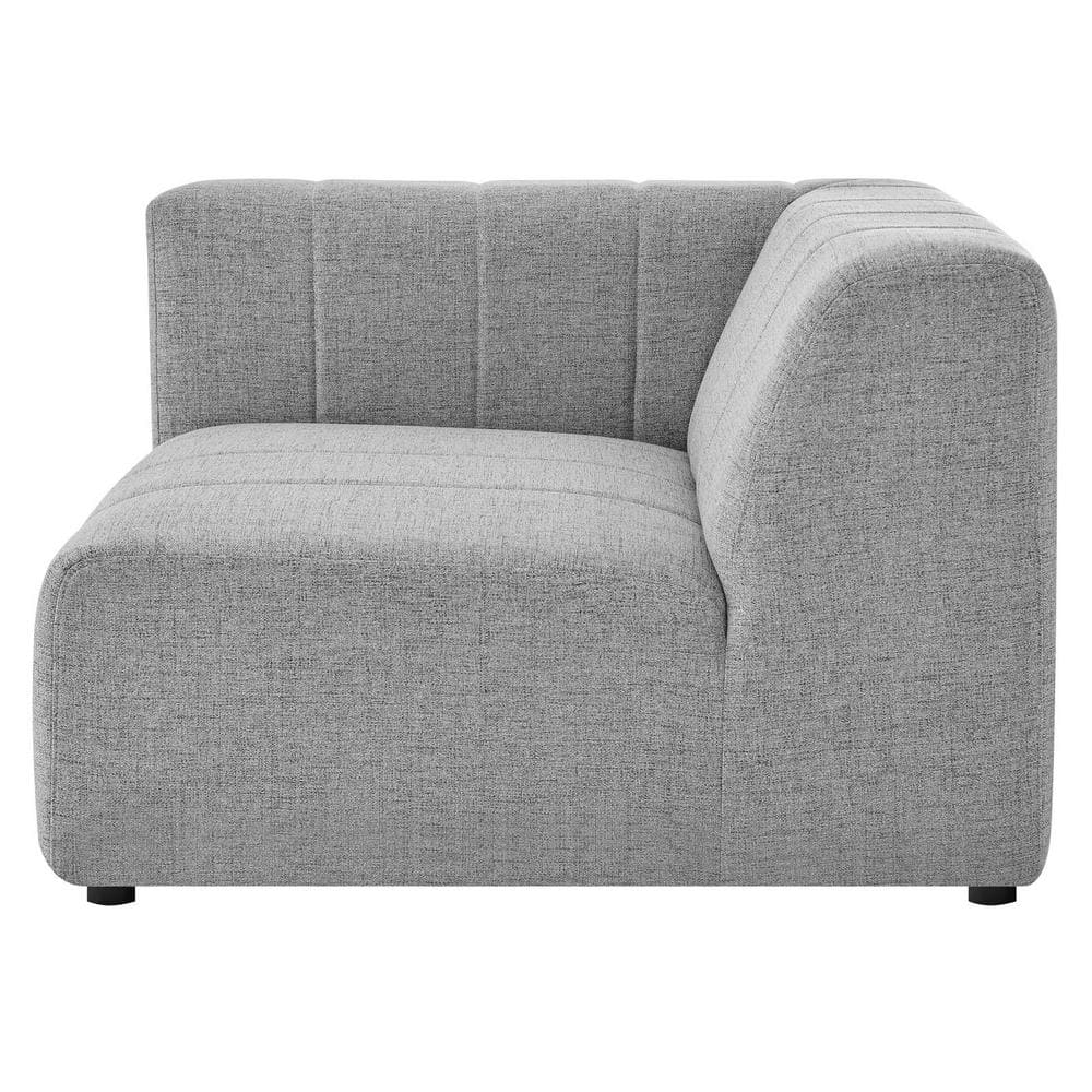 Bartlett 42" Light Gray Polyester Upholstered Left-Arm Lounge Chair