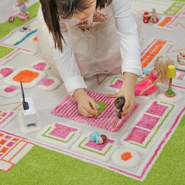 Kids DIY Craft Kit Playhouse Doormat Rainbow Doormat Small 
