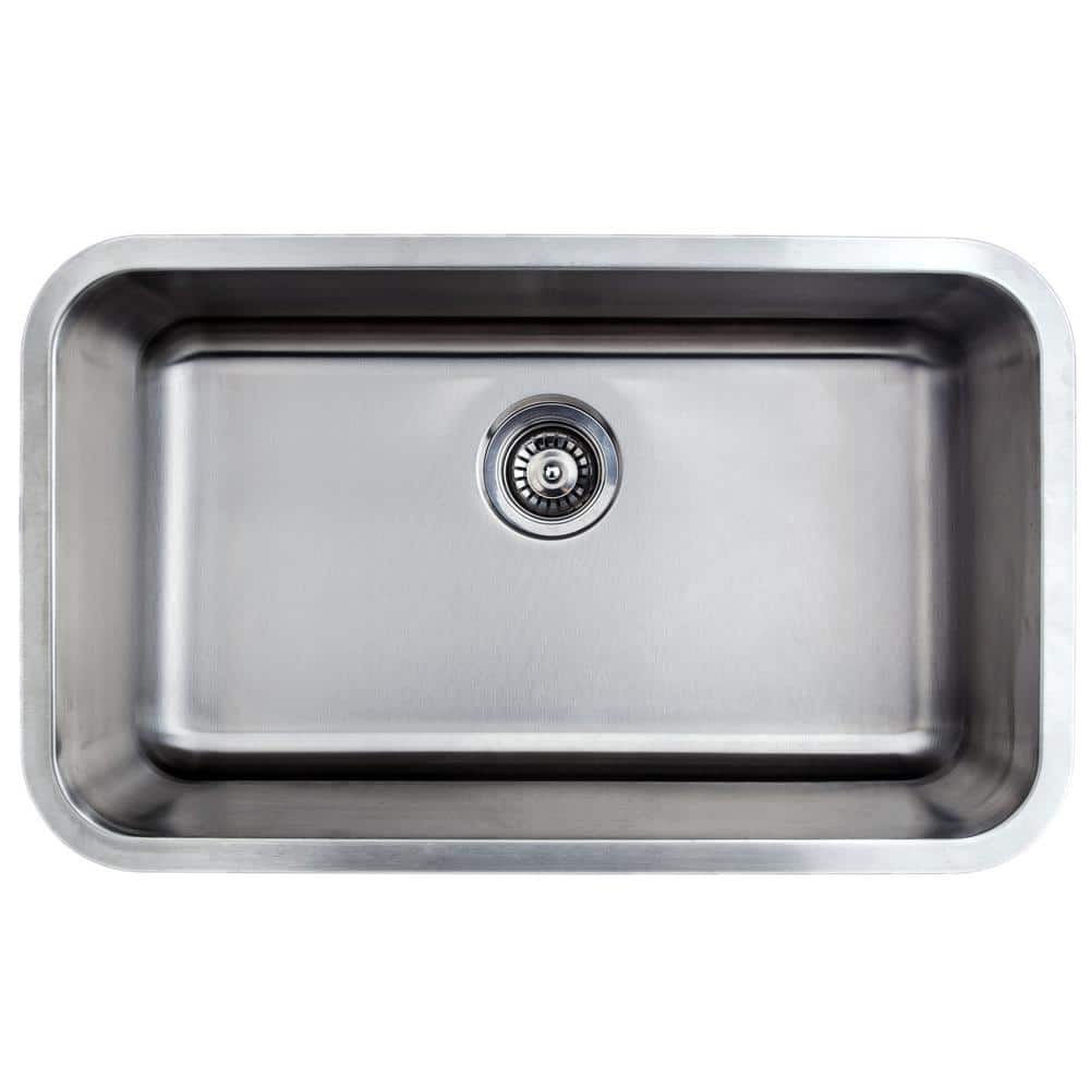 Craftsmen Series 30'' Stainless Steel Single Bowl Drop-in Sink