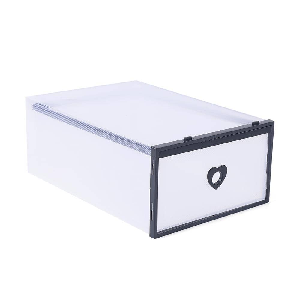 New! 20 Pack Shoe Storage Boxes Plastic Bin with Lid Stackable