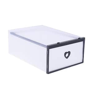 HDX 1-Pair Clear Plastic Shoe Boxes PC130704-001 - The Home Depot