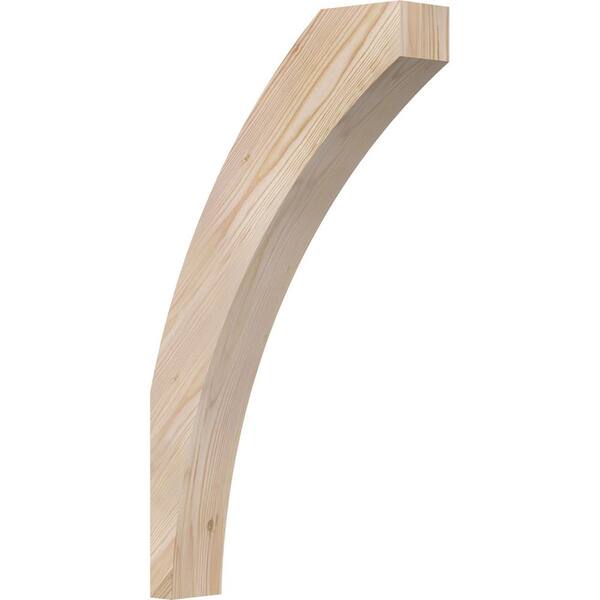 Ekena Millwork 3 1/2"W x 16"D x 28"H Thorton Smooth Knee Brace, Douglas Fir