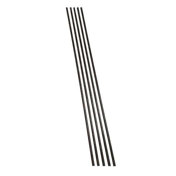 PALISADE Black Ice 94 in. Vinyl Backsplash Accessory Inside Corner Trim (5-Pack)