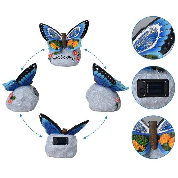 Phewnyzo ‎7. 7in. x 5.9 in. x 6.6 in. Garden Statue Solar