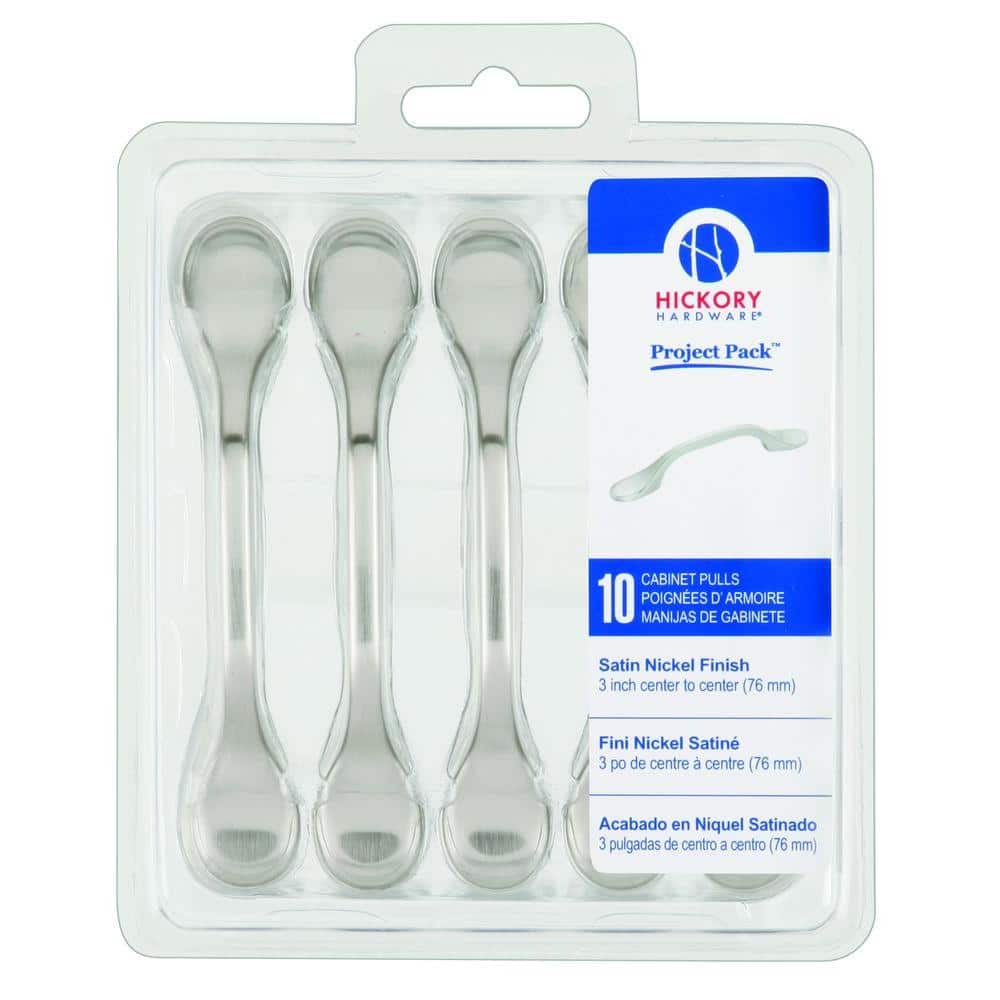 Project Pack 3 in. Center-to-Center Metropolis Satin Nickel Cabinet Pulls (10-Pack) price history on PriceWatchPro