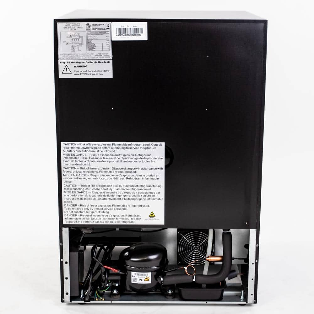 Silver Dual-Zone 49-Bottle Wine Cooler with Glass Door