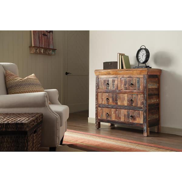 Coaster Harper Reclaimed Wood 36 in. 4-Drawer Sideboard