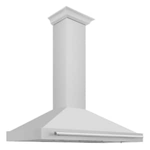 48 in. 400 CFM Ducted Vent Wall Mount Range Hood with Stainless Steel Handle in Stainless Steel