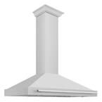 ZLINE 48 in. Wall Mount Range Hood in Stainless Steel with Stainless Steel Handle